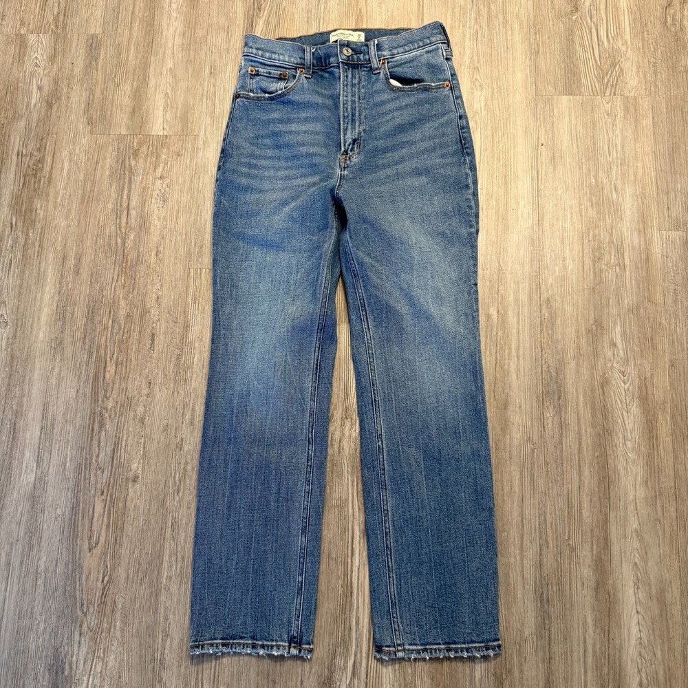 Abercrombie & Fitch Womens 26/2 Ankle Straight‎ Ultra High Rise Jeans